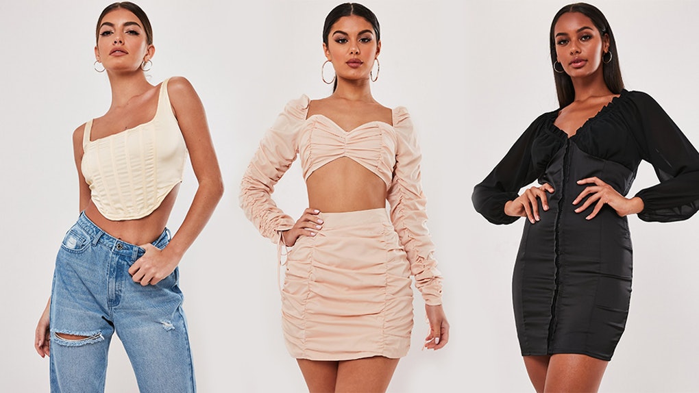 Models wearing pieces from Anastasia Karanikolaou’s Stassie x Missguided collection.